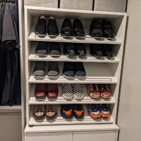 Grid 15 Pair Shoe Rack Dotted Line