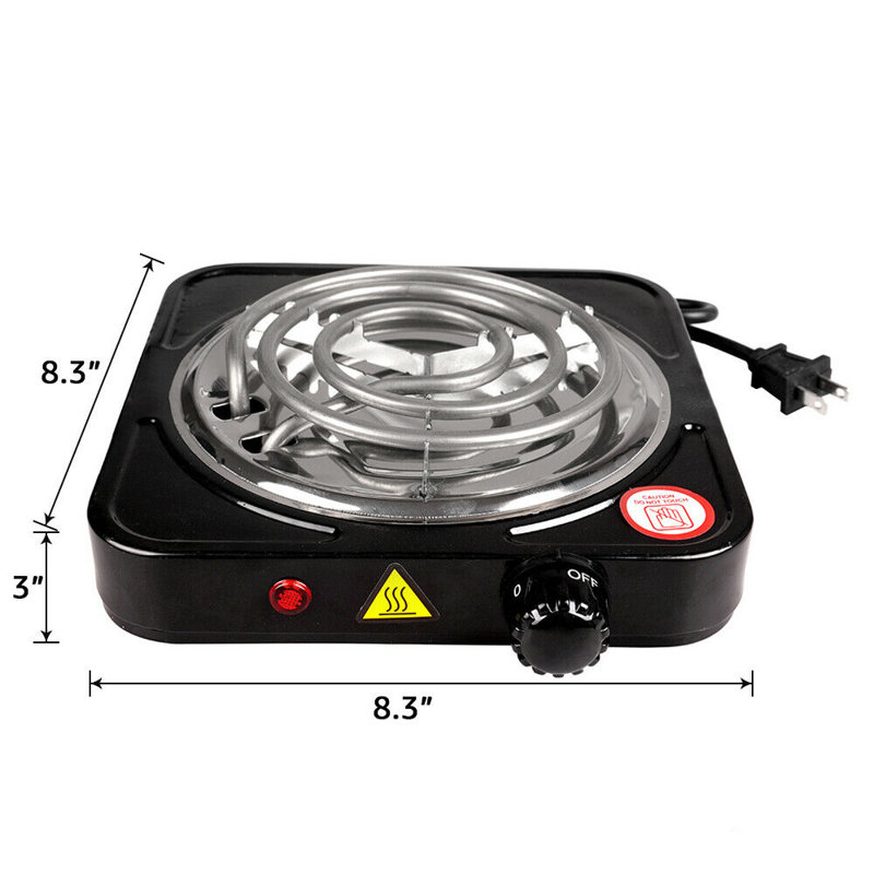 Brûleur électrique portatif simple 1000W