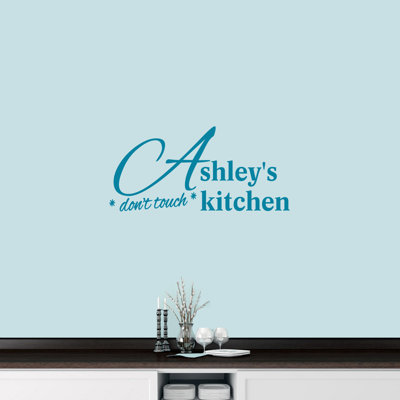 Décalcomanie murale de cuisine à ne pas toucher custom