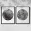 Graphite Moon I-Premium, reproduction encadrée prête à accrocher - aucun clou requis - aucun clou requis-108039043-108039035