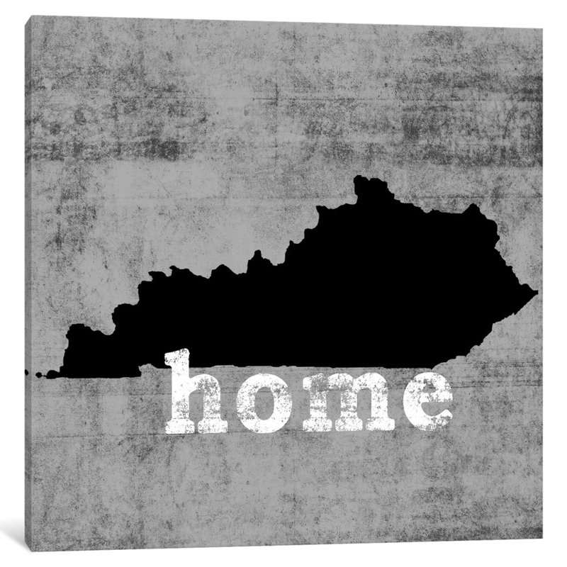 « this is home series : kentucky », reproduction d’impression sur toile, H 26 po x l 26 po x P 1,5 po