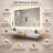 Modern ETL Certified LED Frameless Backlit Anti-Fog Dimmable Tempred 3-color Temperatures Rectangular Vanity Mirror For Bathroom-915229526
