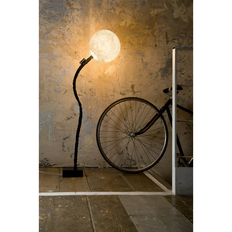 Luna 130cm Black Novelty Floor Lamp