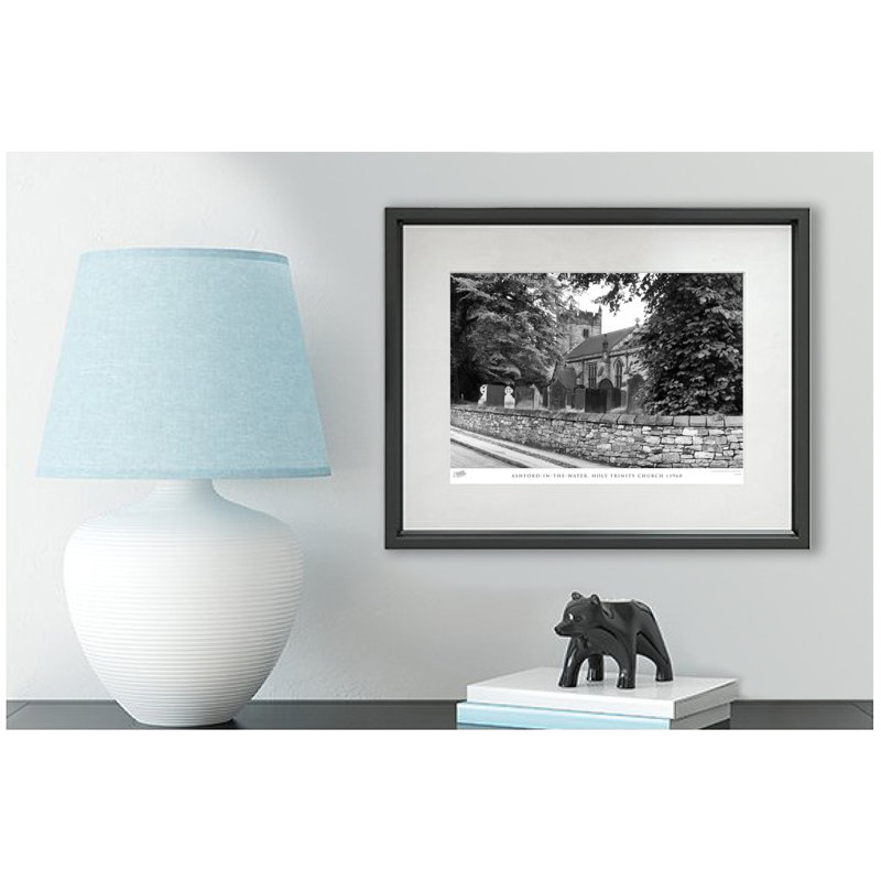 Ashford In The Water, Holy Trinity Church C1960 - Single Picture Frame Print, 45cm H x 60cm W x 2.3cm D