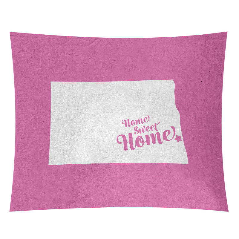 Tapisserie Home Sweet Fargo, H 27,5 po x l 37,5 po, Rose