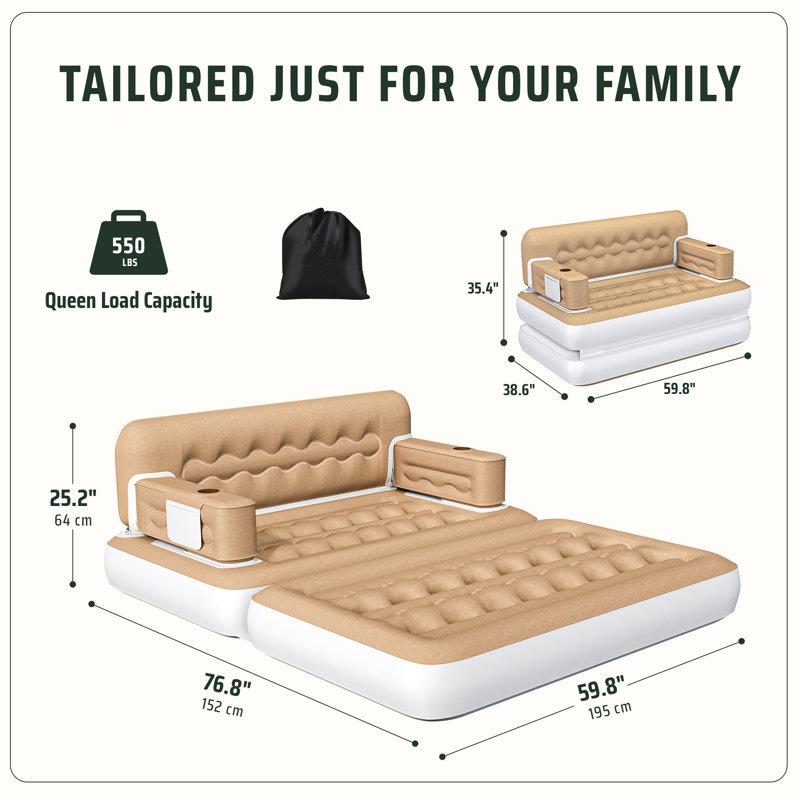 10'' Air Mattress, Kaki