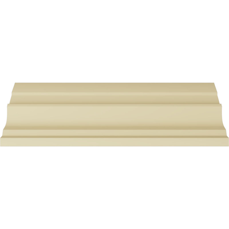 White Polyurethane Traditional Crown Moulding 7 3/8"H x 12"L