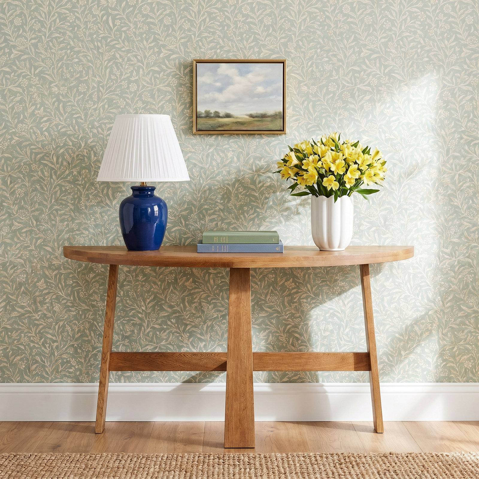 Huzaifah 60'' Solid Wood Console Table