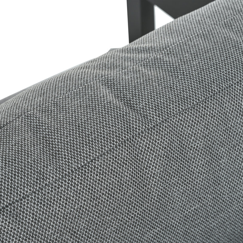 Ensemble de sièges d'extérieur de haute qualité avec coussins épais, Gris