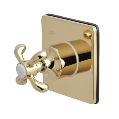 Kingston Brass Single-Handle Wall Mount Three-Way Diverter Valve with Trim Kit