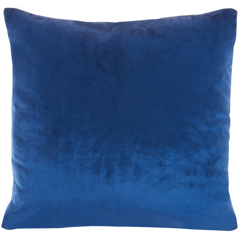 Sequined Cotton Throw Pillow, Navy/Silver