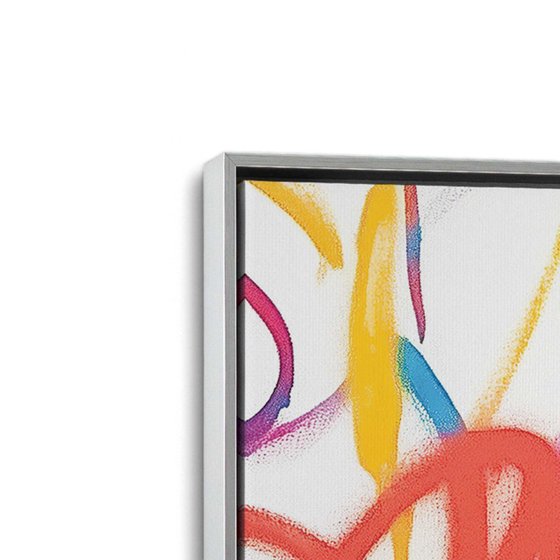 «Love in Motion», ensemble de 3 impressions, Cadre flottant en chrome poli, 36 po x 24 po