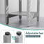 Banc de douche avec support de pomme de douche, tabouret de douche résistant à l'eau avec poignée et tablette de rangement, pieds antidérapants, pour salle de bain, adultes, personnes âgées-110443630