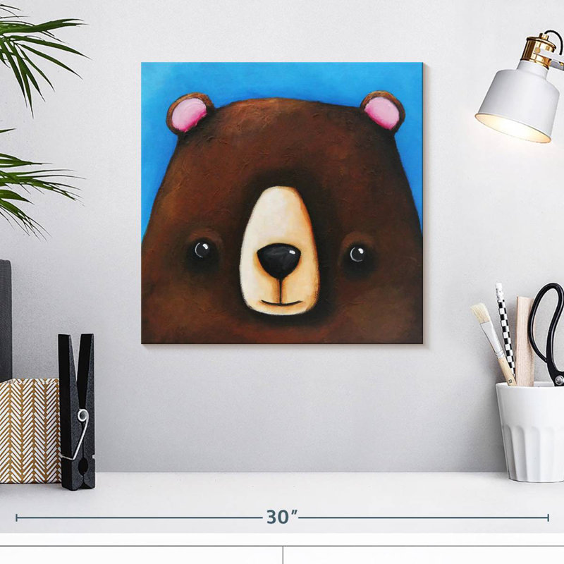 Ashelle l'ours noir, H 16 po x l 16 po