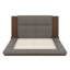 Lit plateforme tapissier avec tablette de chevet-1270173984