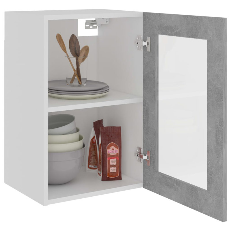 Lyon Hanging Glass Cabinet Lyon, Light Grey