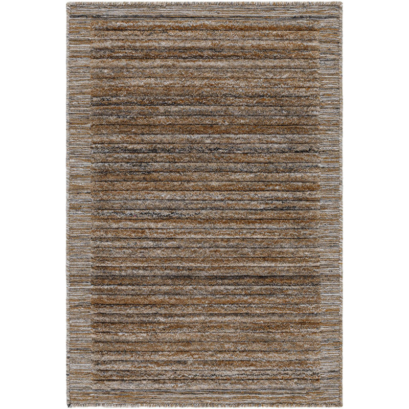 Yasmin Handmade Striped Area Rug, Rectangle 6' x 9'