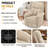 KORSER Recliner Chair,Rocker Recliners for Adults, Small Recliners for Small Spaces, Manual Recliner with Side Pockets for Living Room Bedroom-347746209