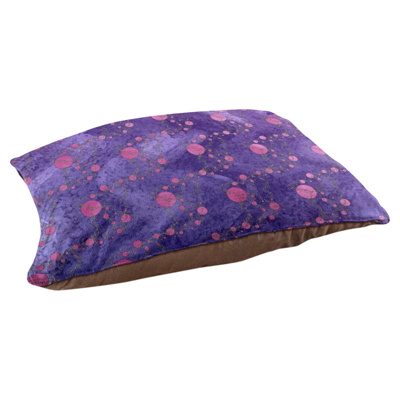 Coussin de concepteur de planète stars Byrge, L 29,5 po x l 19,5 po, Mauve