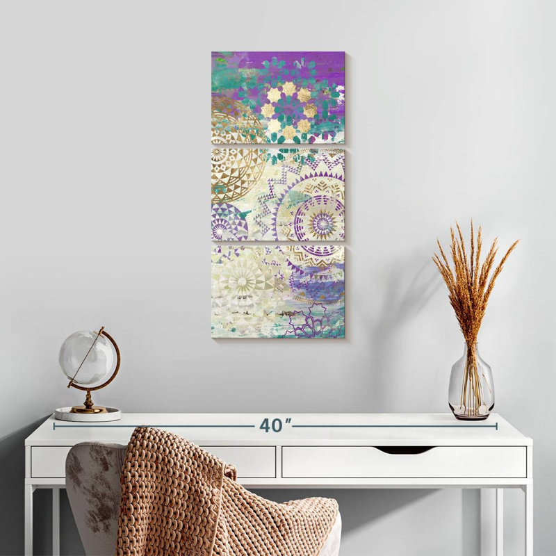 Mosaïque II, H 27 po x l 12 po