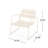Outdoor Chair In Matte White Finish, Metal Frame, 24.85" D X 27" W 25.71" H, & Classy, Assembly Required Iron Material,