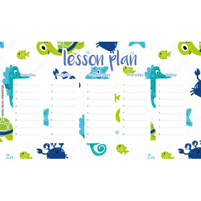 Magnetic Lesson Plan Sea Animals