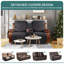 Housses pour causeuse inclinable avec console Kyrstie-506253763