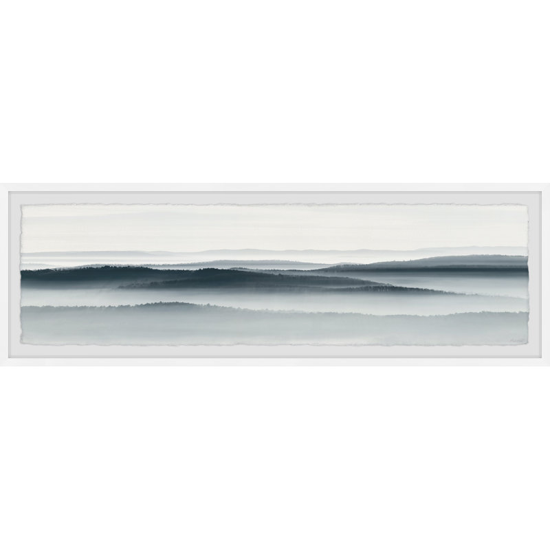 «Floating Above» par Marmont Hill, reproduction sur toile, L 45 po x H 15 po, Cadre photo blanc
