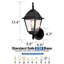Ensemble de 2 appliques murales noires Bondilla