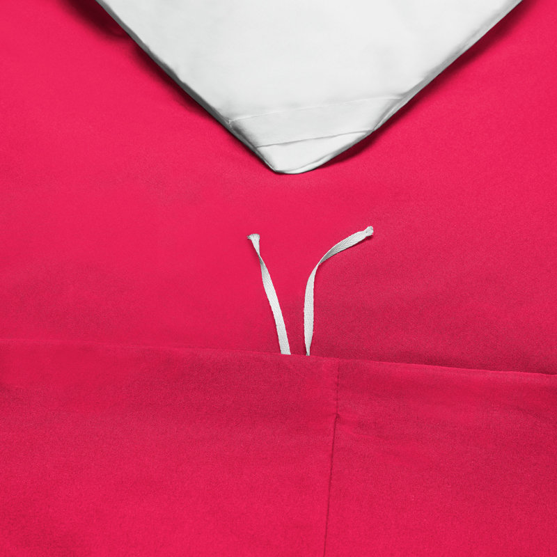 Polyester Duvet Cover, Hot Pink, Twin Duvet Cover + 1 Sham