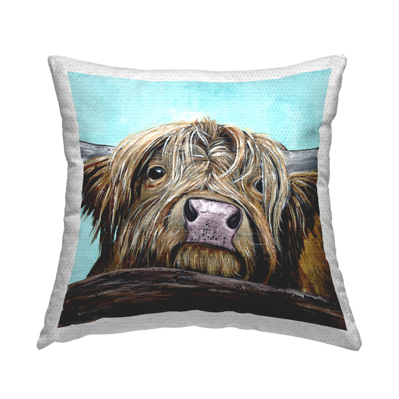 Coussin d'extérieur Highland Cow