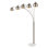 Lampe sur pied à 5 lumières 85,5 po Peterborough - nickel poli