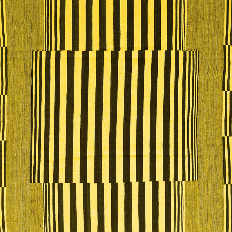 Herzen Performance Striped Indoor Rug, Square 5'