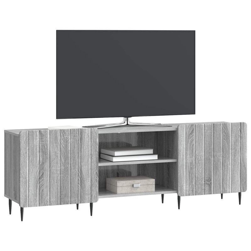 TV Stand, 52cm H x 150cm L x 31cm W, Grey Sonoma