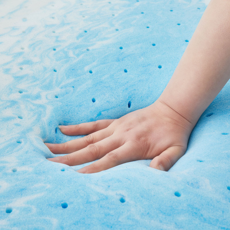 Surmatelas en mousse à mémoire de forme en coton biologique, Très grand