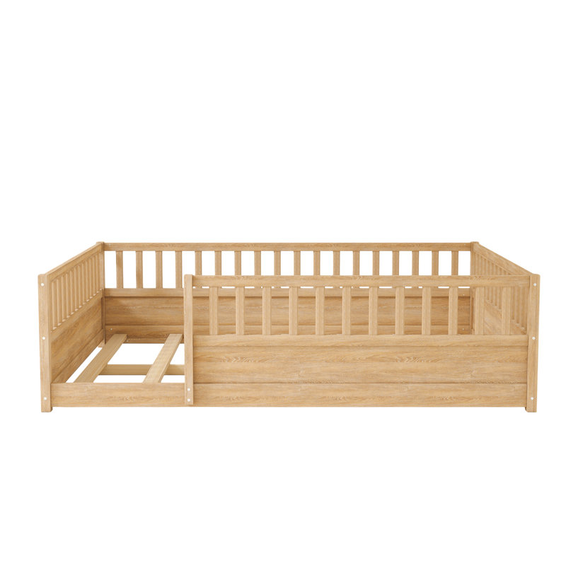 Structure de lit pour enfants Montessori, Grand lit, Naturel