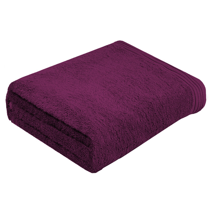 Cecille Midweight Bath Sheet, Plum