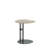 Alondra Modern Glam Stainless Steel End Table with Sintered Stone Top in Black