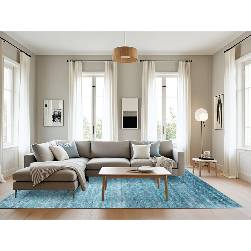 Abstract Indoor Rug, Rectangle 8' x 10'