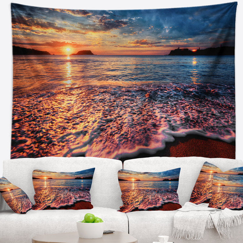 Tapisserie Seascape, H 32 po x l 39 po