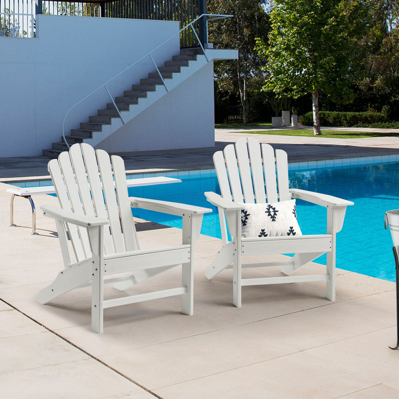Frankie Outdoor Adirondack Chair, White