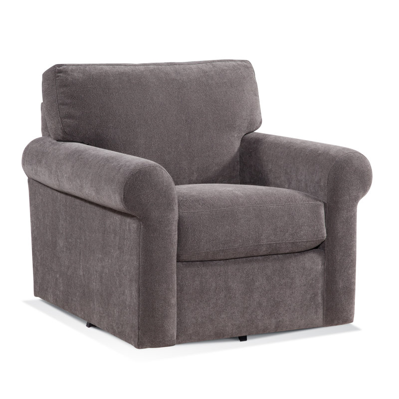Bedford Swivel Armchair, Snow Crypton Performance; 0884-91