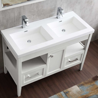 Ensemble de meuble-lavabo double 49 po Bethania