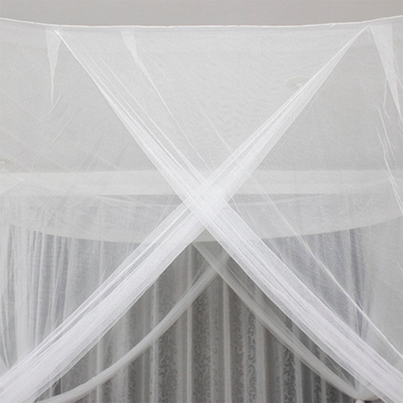 Organic Polyester Bed Canopy Pillow Sham, White