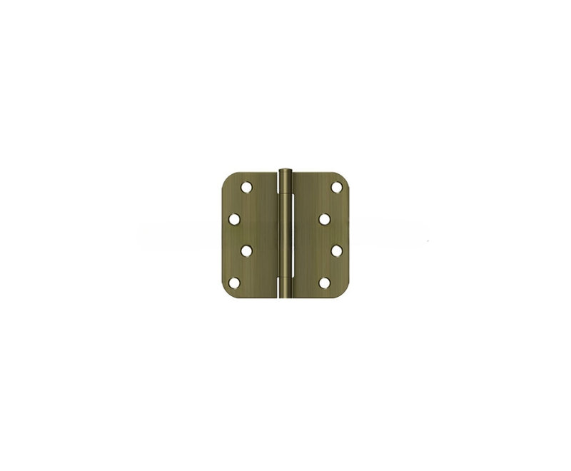 Paire de charnières 4 po x 4 po x 5/8 po en laiton antique, Laiton antique