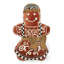 Gingerbread Girl Shaped Throw Pillow