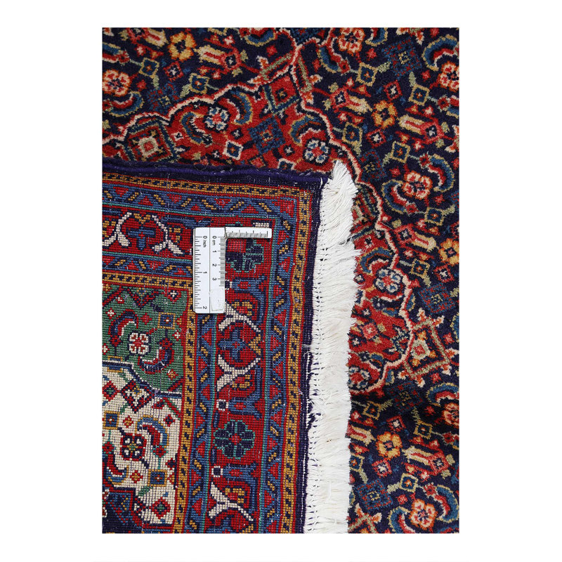 Navy Blue fine Hand knotted sarouk rug 2'2"X 2'7'