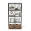 Organisateur de rangement en métal à 8 cubes, étagère modulaire de présentation pour chambre à coucher, bureau, noir