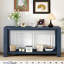 Console minimaliste distinctive avec tablette inférieure et quatre pieds, parfaite pour la décoration de l'entrée, du couloir, du salon, du vestibule et du couloir