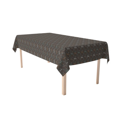 Rectangular Tablecloth, 100% Cotton, 52X104", Deer In Trees
